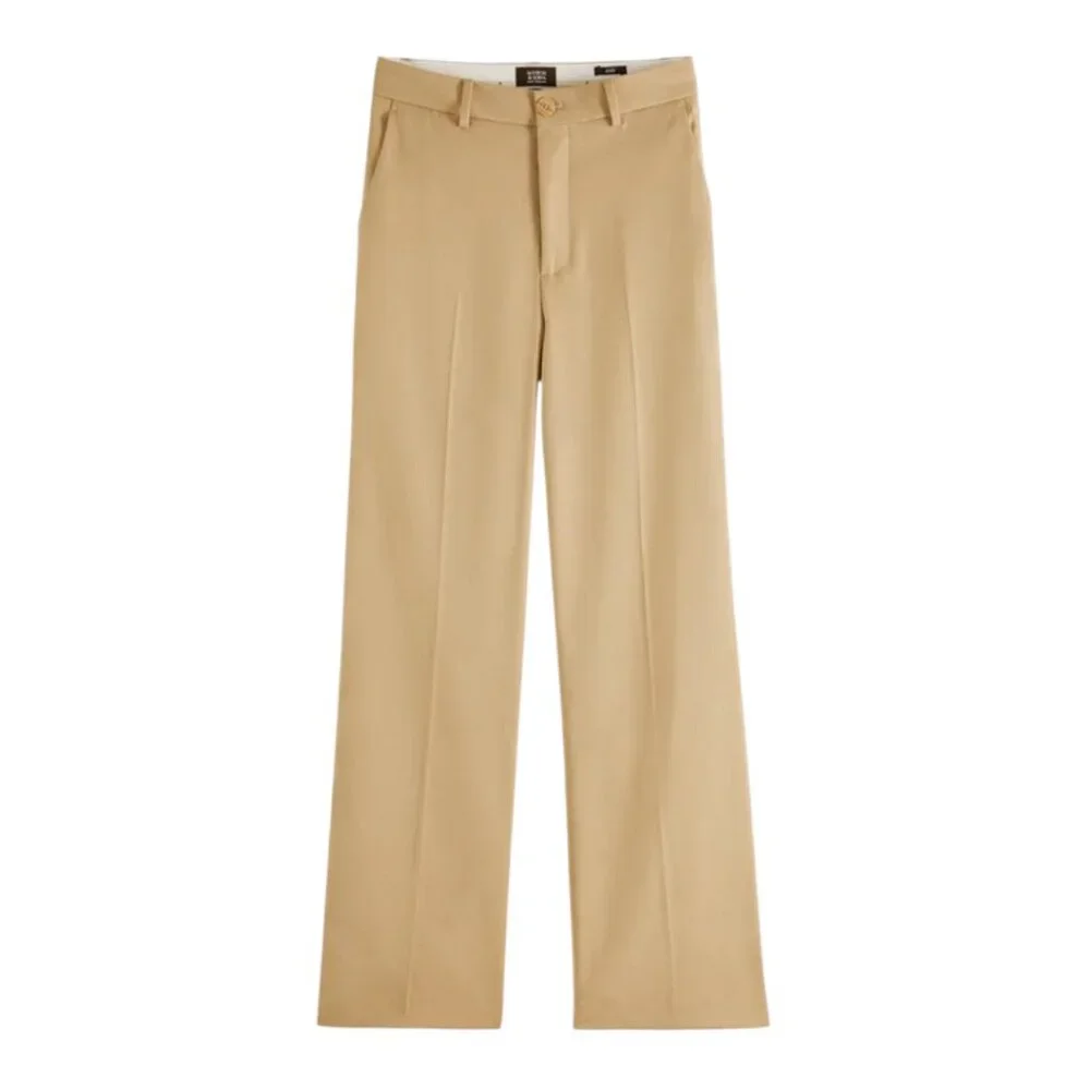 NWT Scotch & Soda Edie Tailored Wide Leg Pants in Yellow Size 30 - Picture 2 of 16